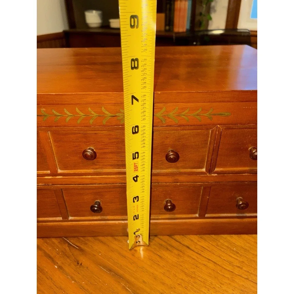 MID CENTURY MODERN WOOD JEWELRY BOX DRESSER MADE IN JAPAN